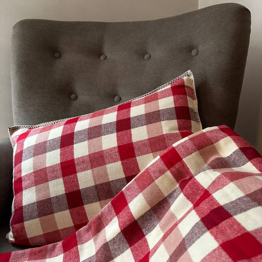 Couverture Tartan Rouge