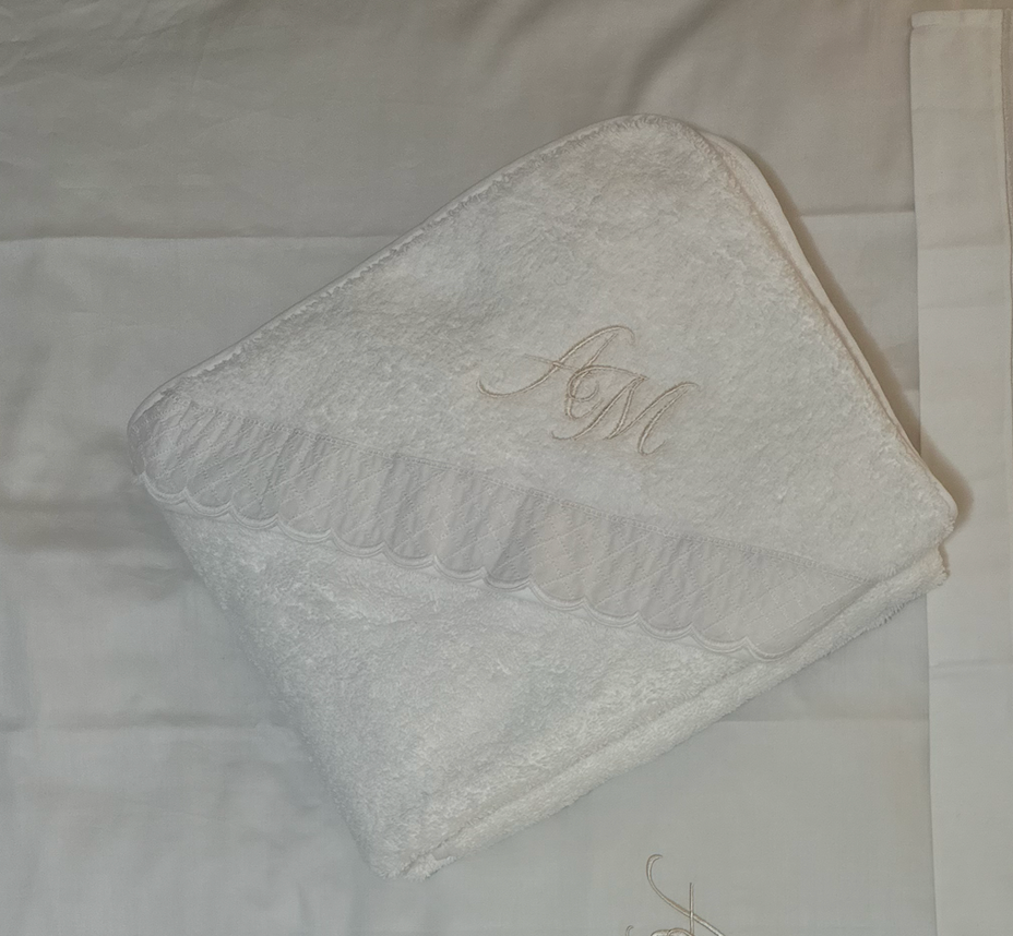 Serviette Bébé à Capuche Personnalisée