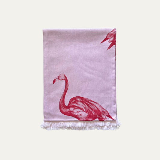 Toalha de Praia / Pareo Rosa, Flamingo