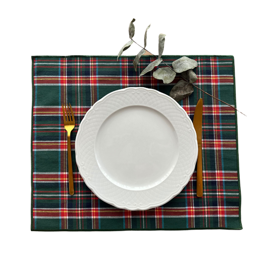 Green and Blue Tartan Placemat