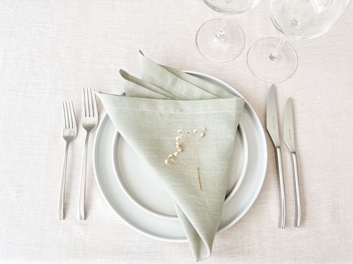 Aqua Green Linen Napkin